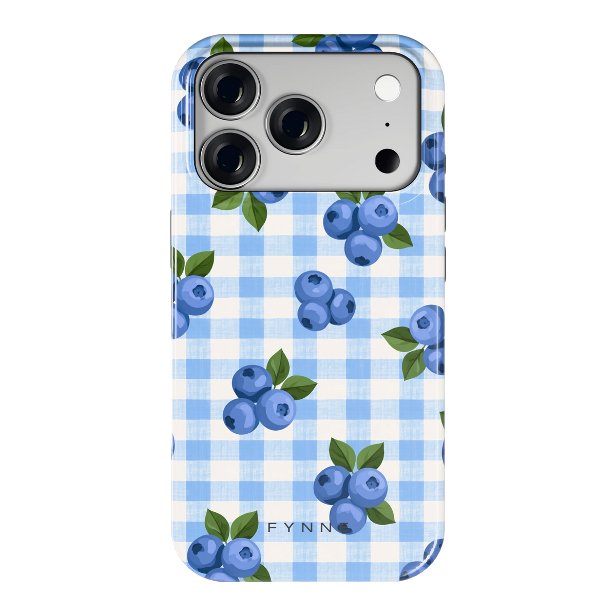Blauwe Bessen Ruit hoesje voor iPhone 18 Pro, achterkant
