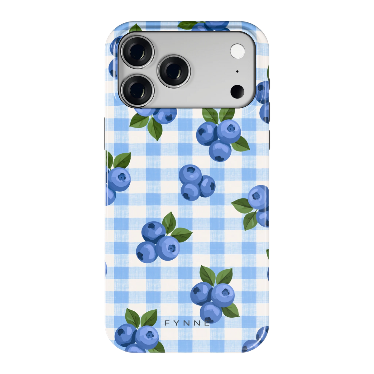 Blauwe Bessen Ruit hoesje voor iPhone 18 Pro Max, achterkant