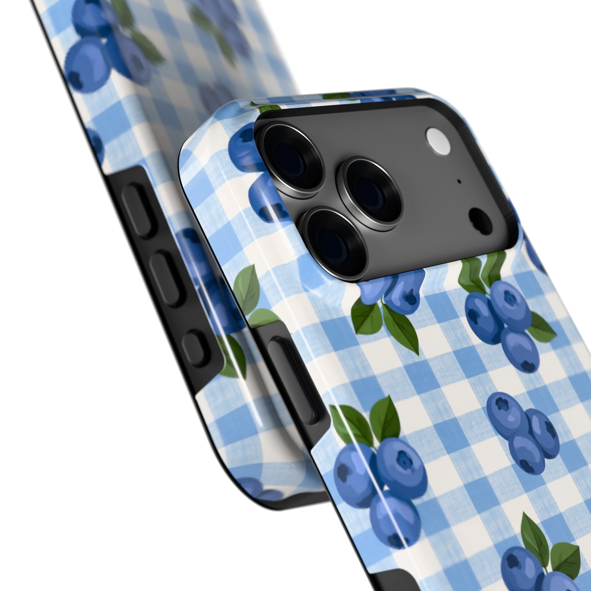 Blauwe Bessen Ruit hoesje voor iPhone 18 Pro Max, close-up