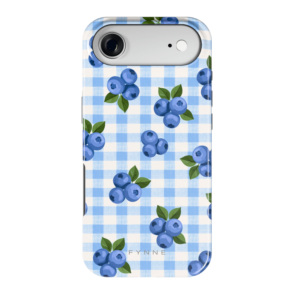 Blauwe Bessen Ruit hoesje voor iPhone Air, achterkant