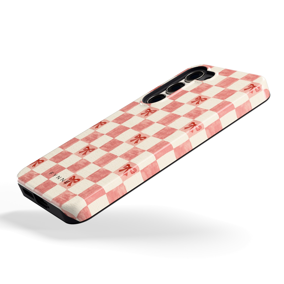 Strikjesruit hoesje voor Galaxy S23, schuin