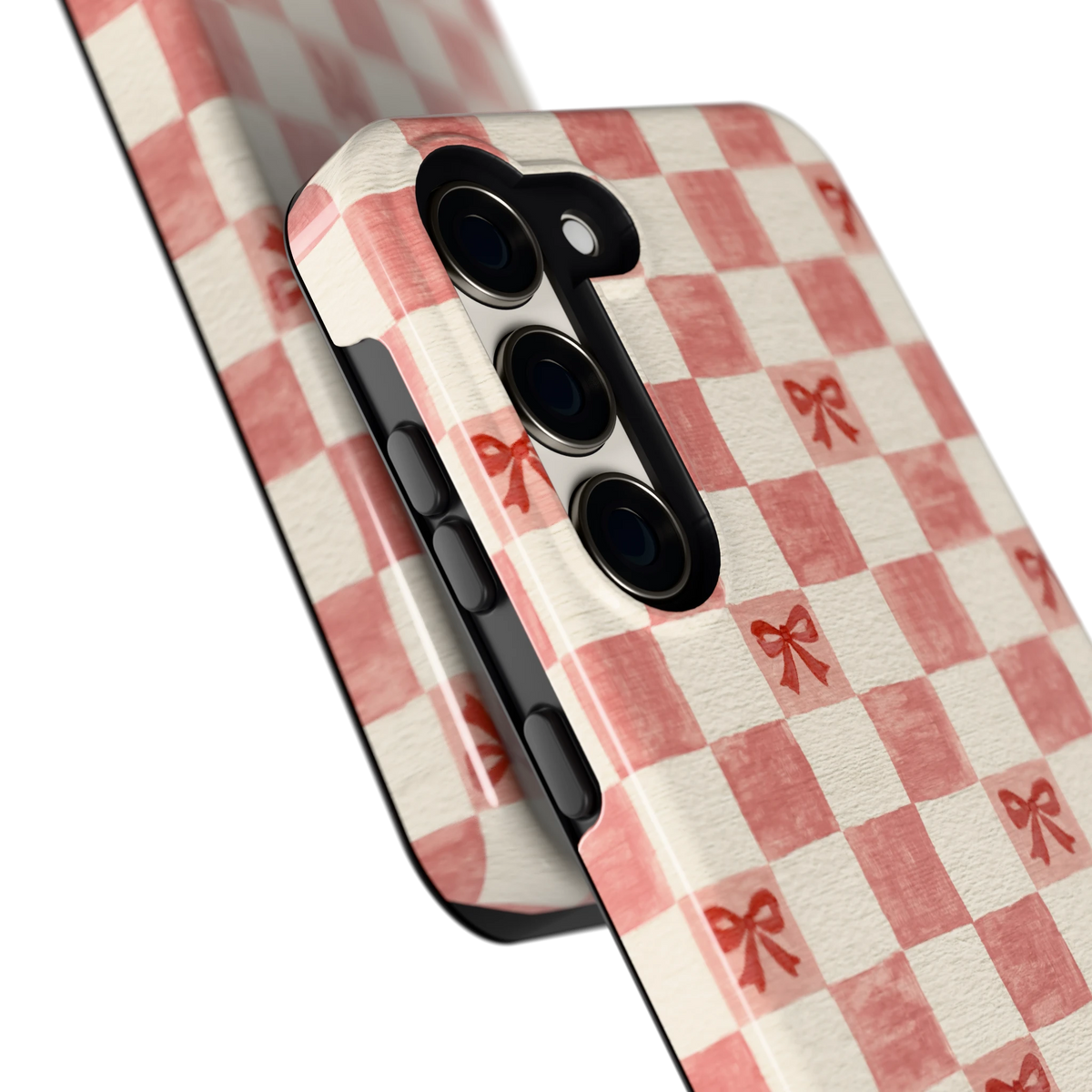 Strikjesruit hoesje voor Galaxy S23, close-up