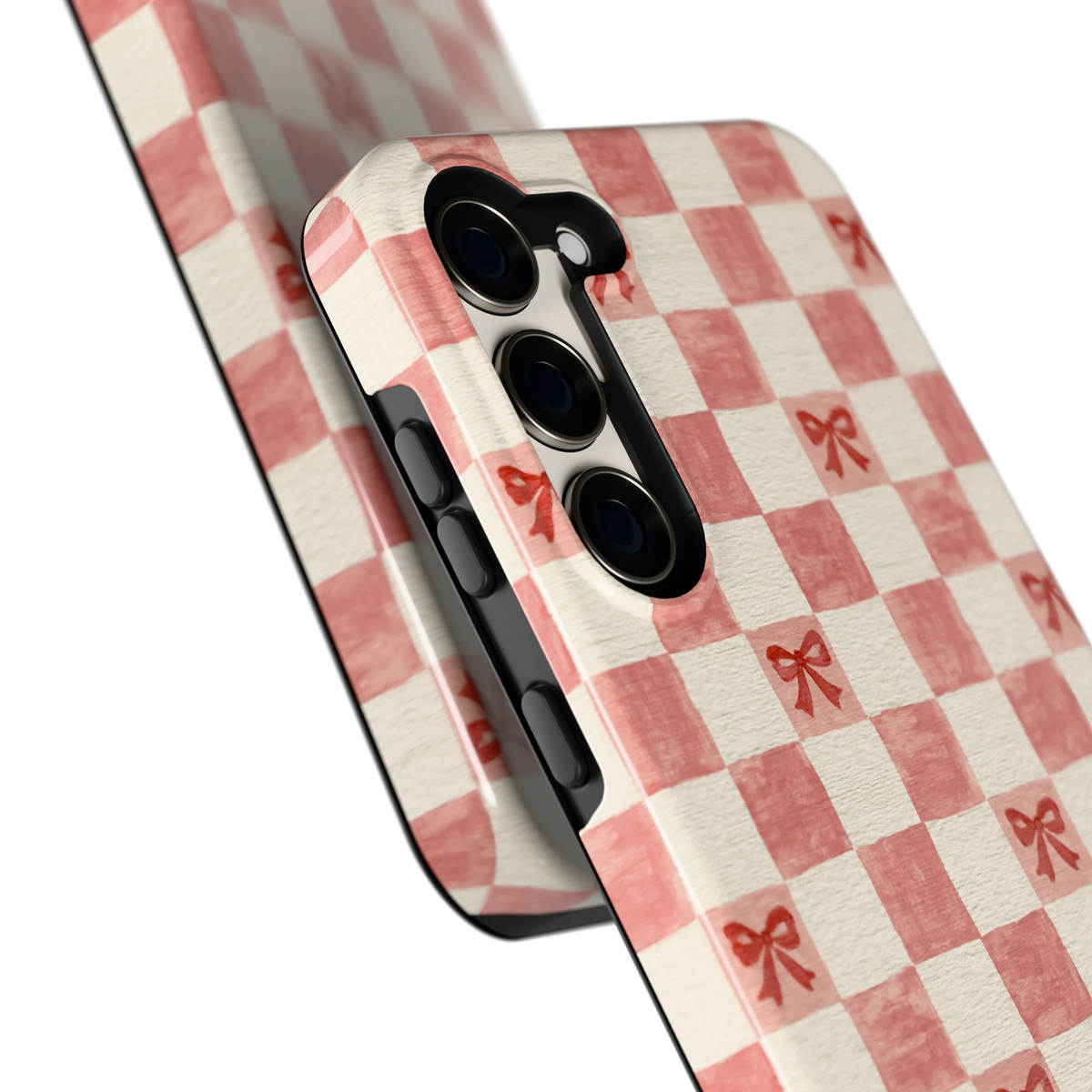 Strikjesruit hoesje voor Galaxy S23+, close-up