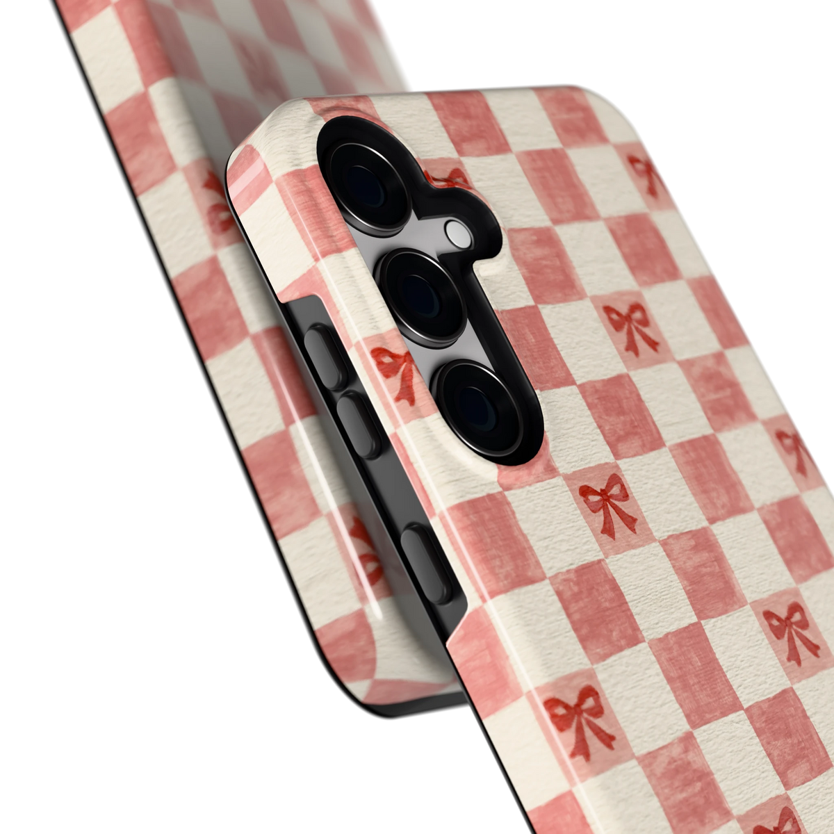 Strikjesruit hoesje voor Galaxy S24+, close-up