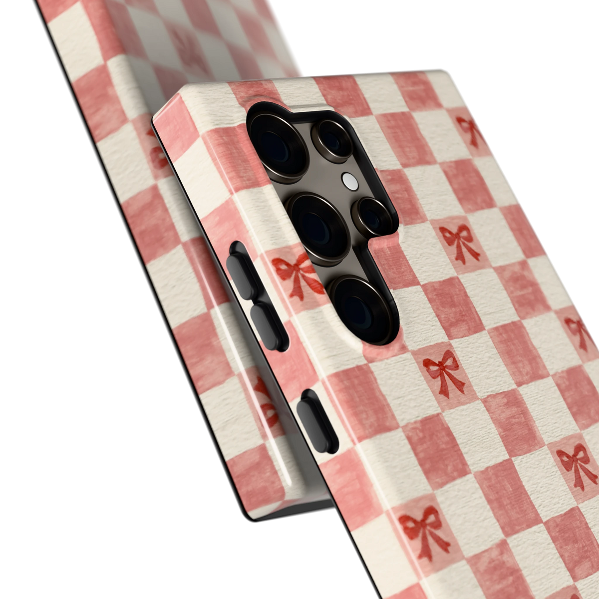 Strikjesruit hoesje voor Galaxy S24 Ultra, close-up