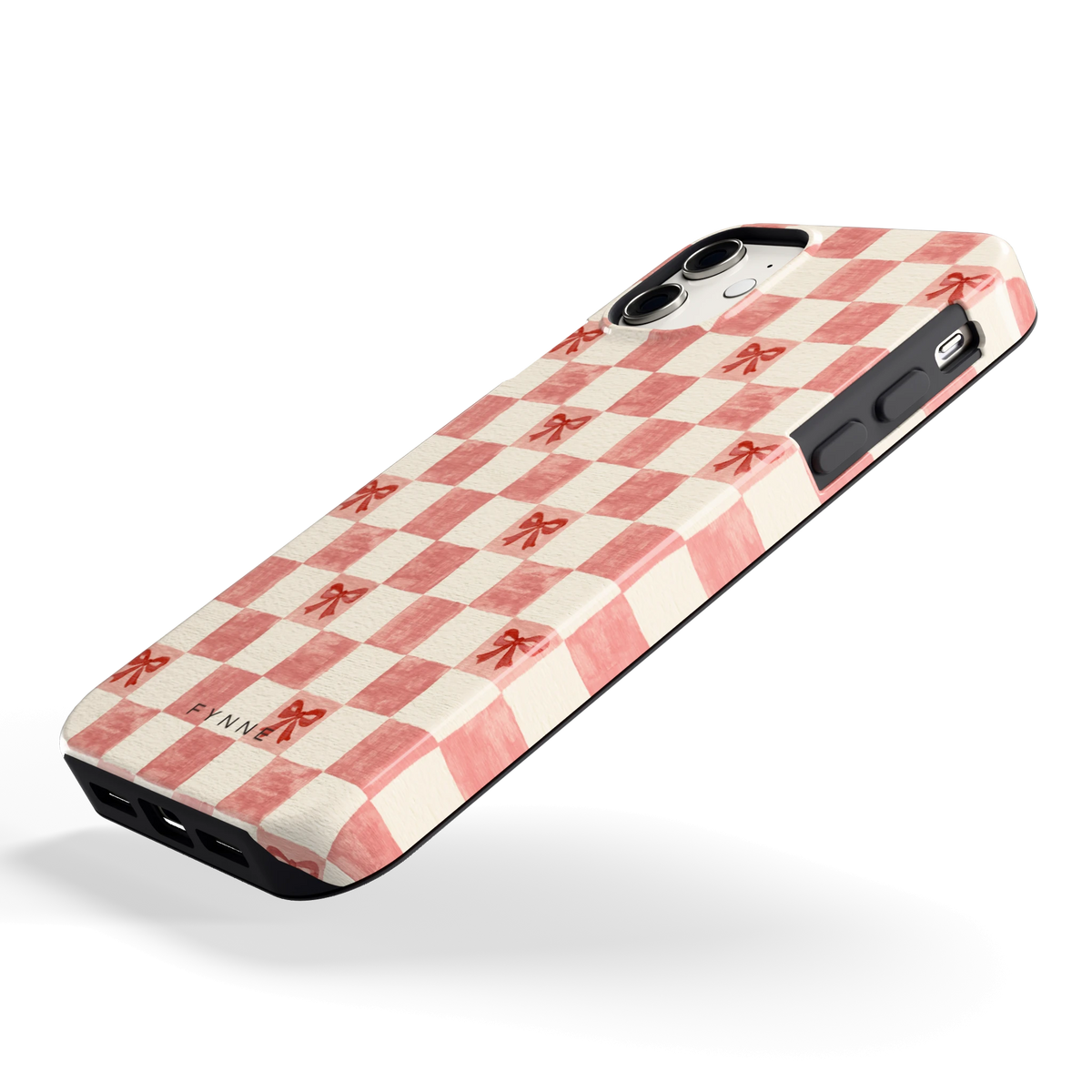 Strikjesruit hoesje voor iPhone 11, schuin