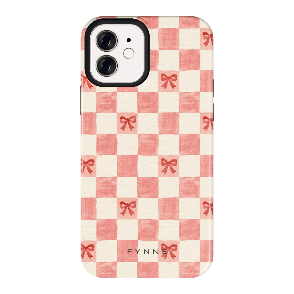Strikjesruit hoesje voor iPhone 12, achterkant