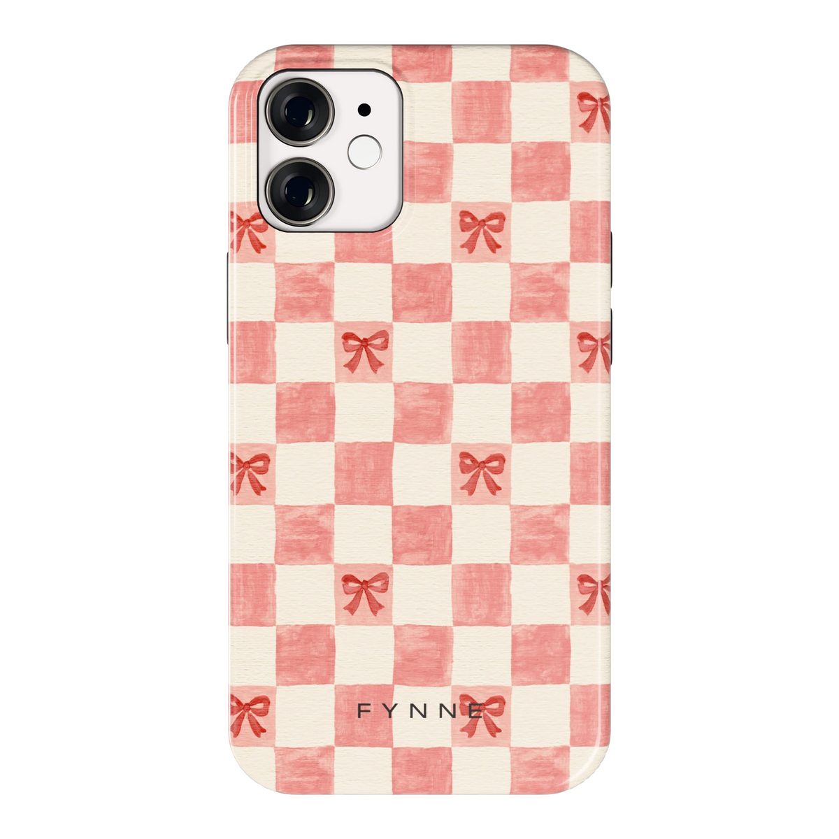 Strikjesruit hoesje voor iPhone 12 mini, achterkant
