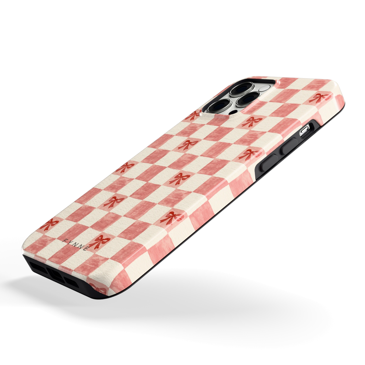 Strikjesruit hoesje voor iPhone 12 Pro Max, schuin