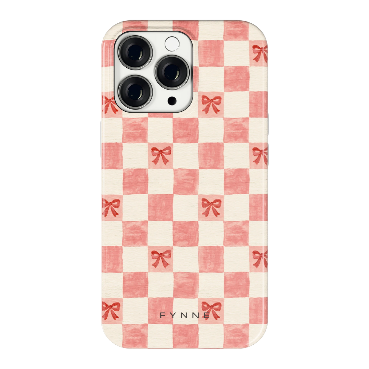 Strikjesruit hoesje voor iPhone 13 Pro, achterkant