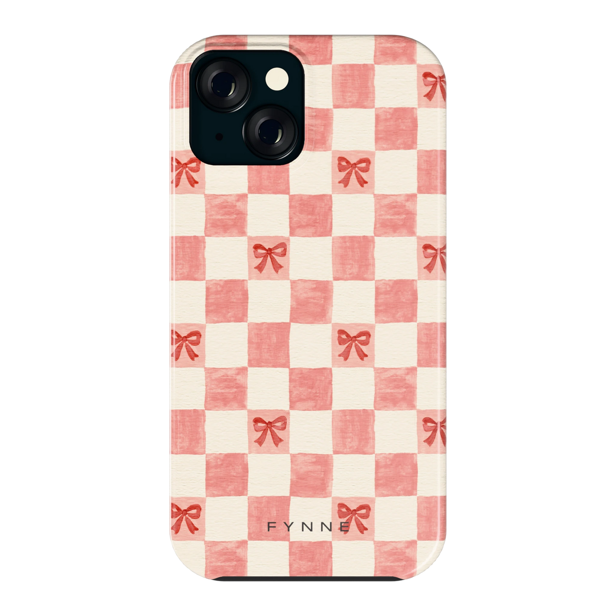 Strikjesruit hoesje voor iPhone 15, achterkant