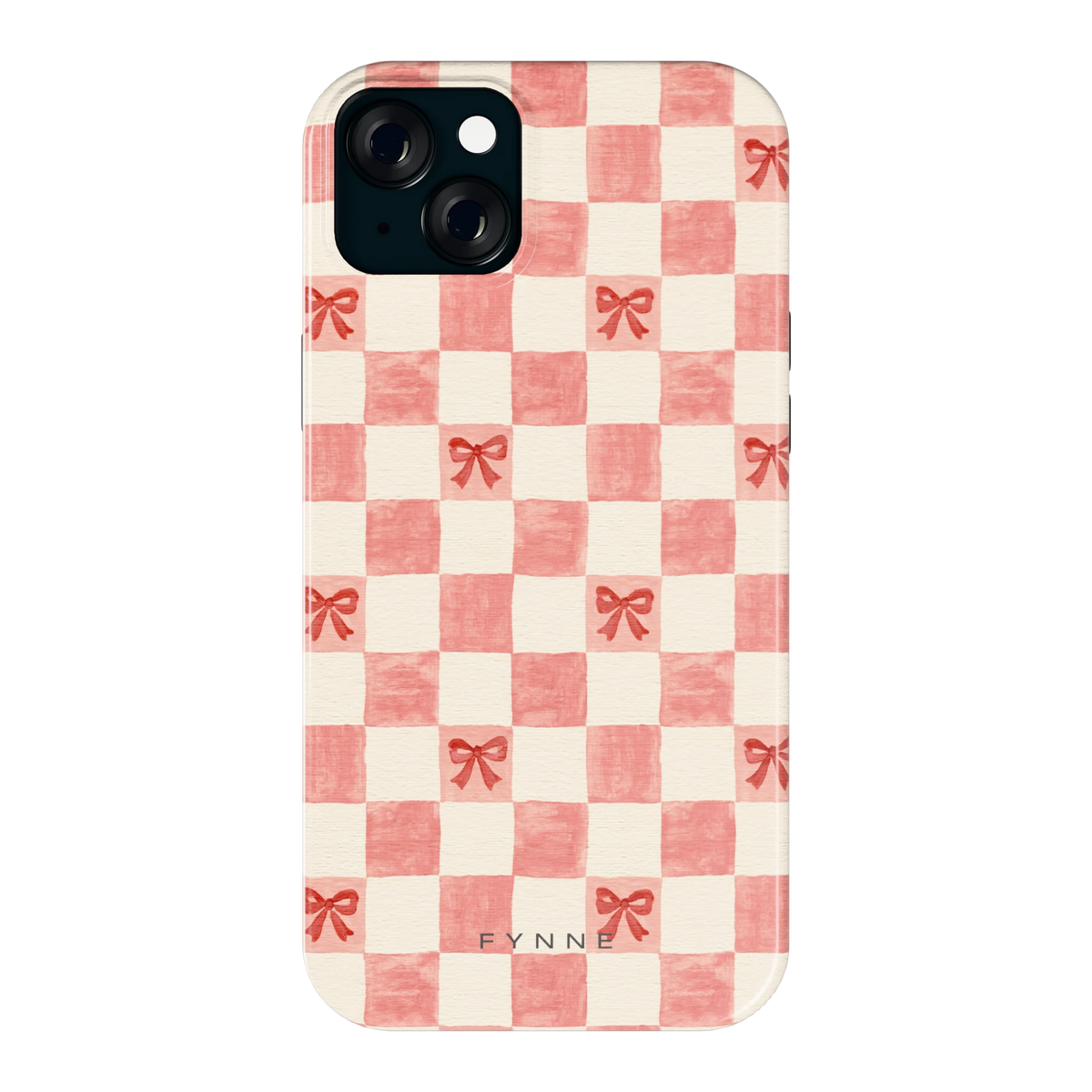 Strikjesruit hoesje voor iPhone 15 Plus, achterkant