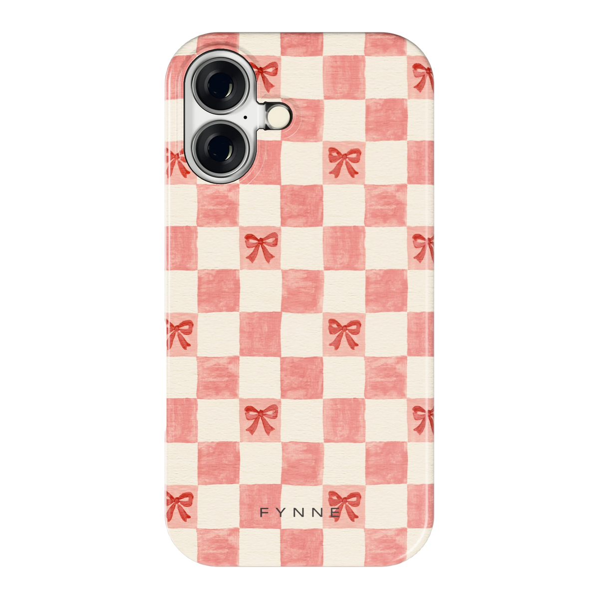 Strikjesruit hoesje voor iPhone 16, achterkant