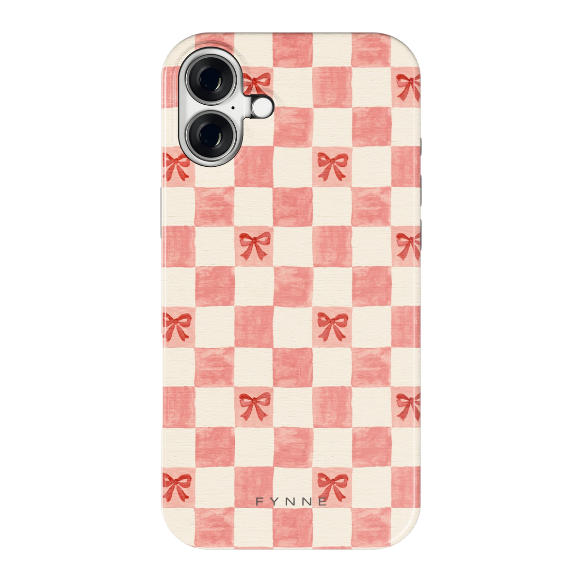 Strikjesruit hoesje voor iPhone 16 Plus, achterkant