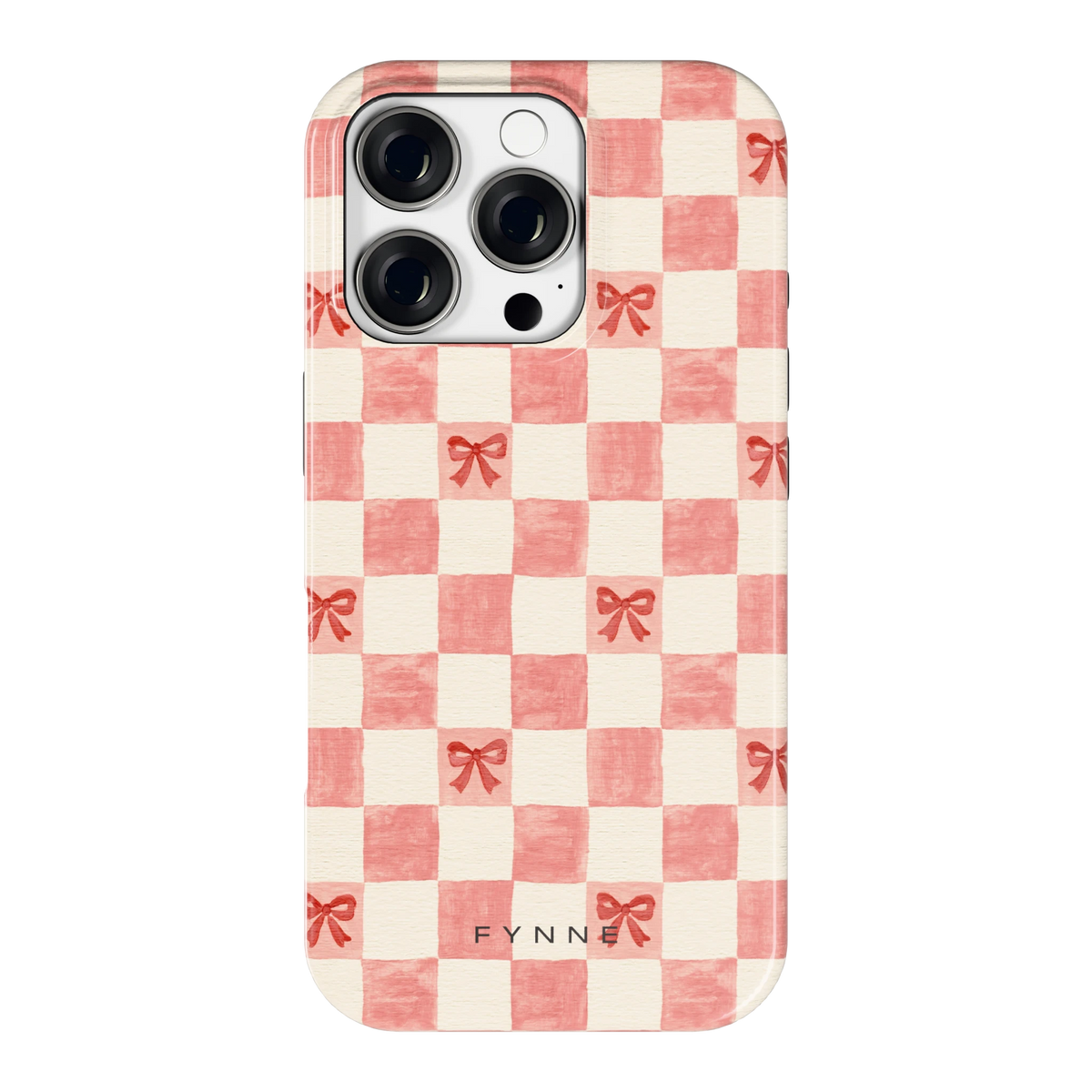Strikjesruit hoesje voor iPhone 16 Pro, achterkant