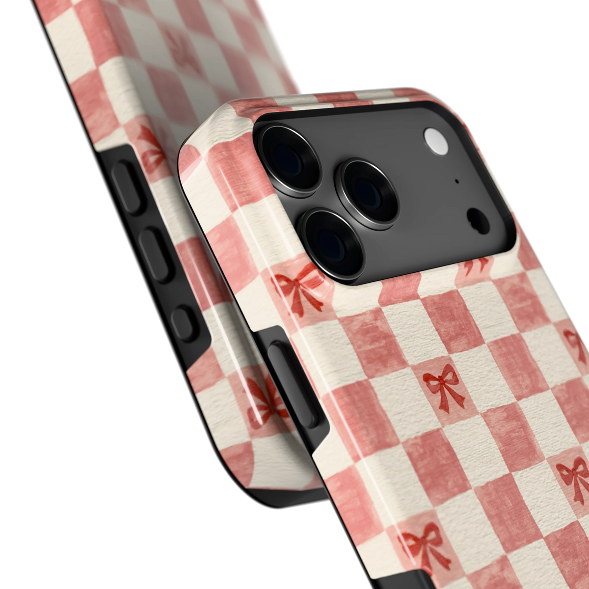 Strikjesruit hoesje voor iPhone 17 Pro Max, close-up
