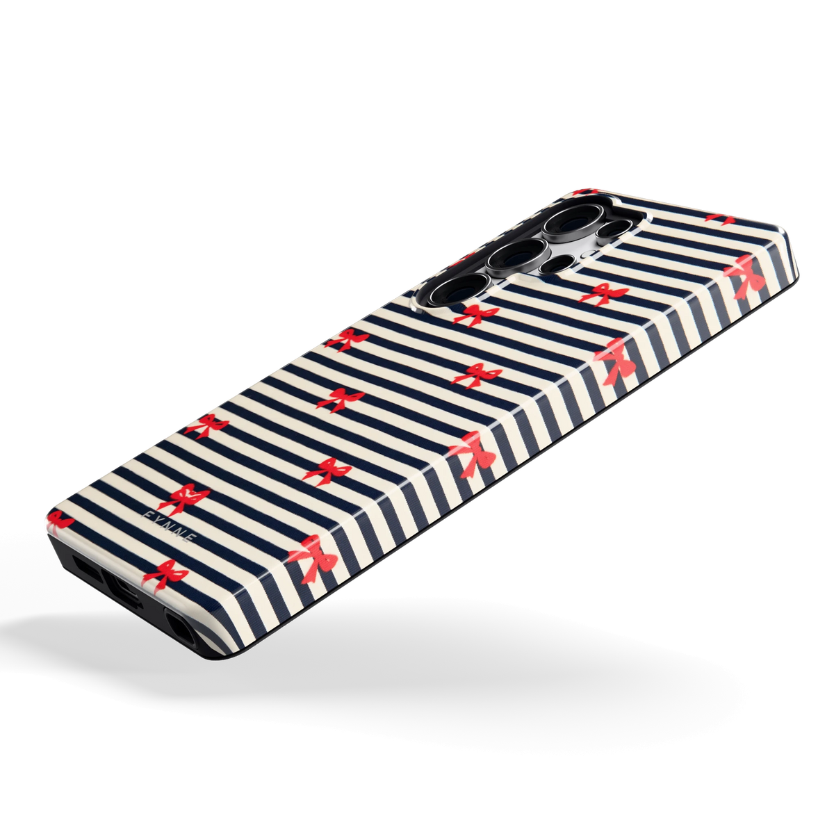 Strikjes op Strepen hoesje voor Galaxy S25 Ultra, schuin