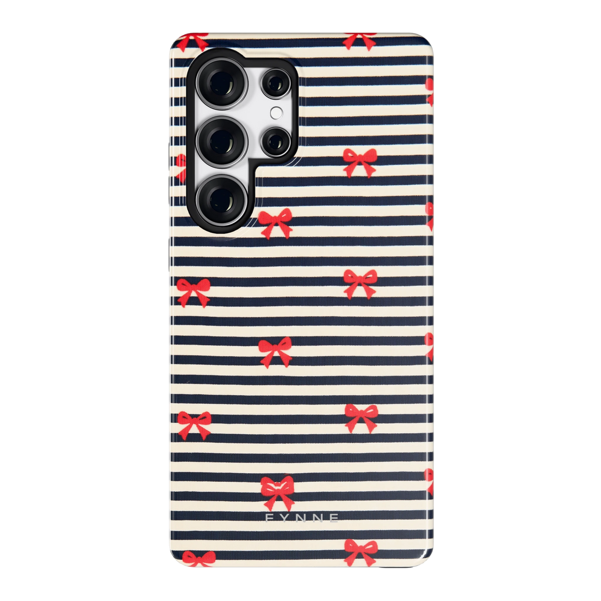 Strikjes op Strepen hoesje voor Galaxy S25 Ultra, achterkant