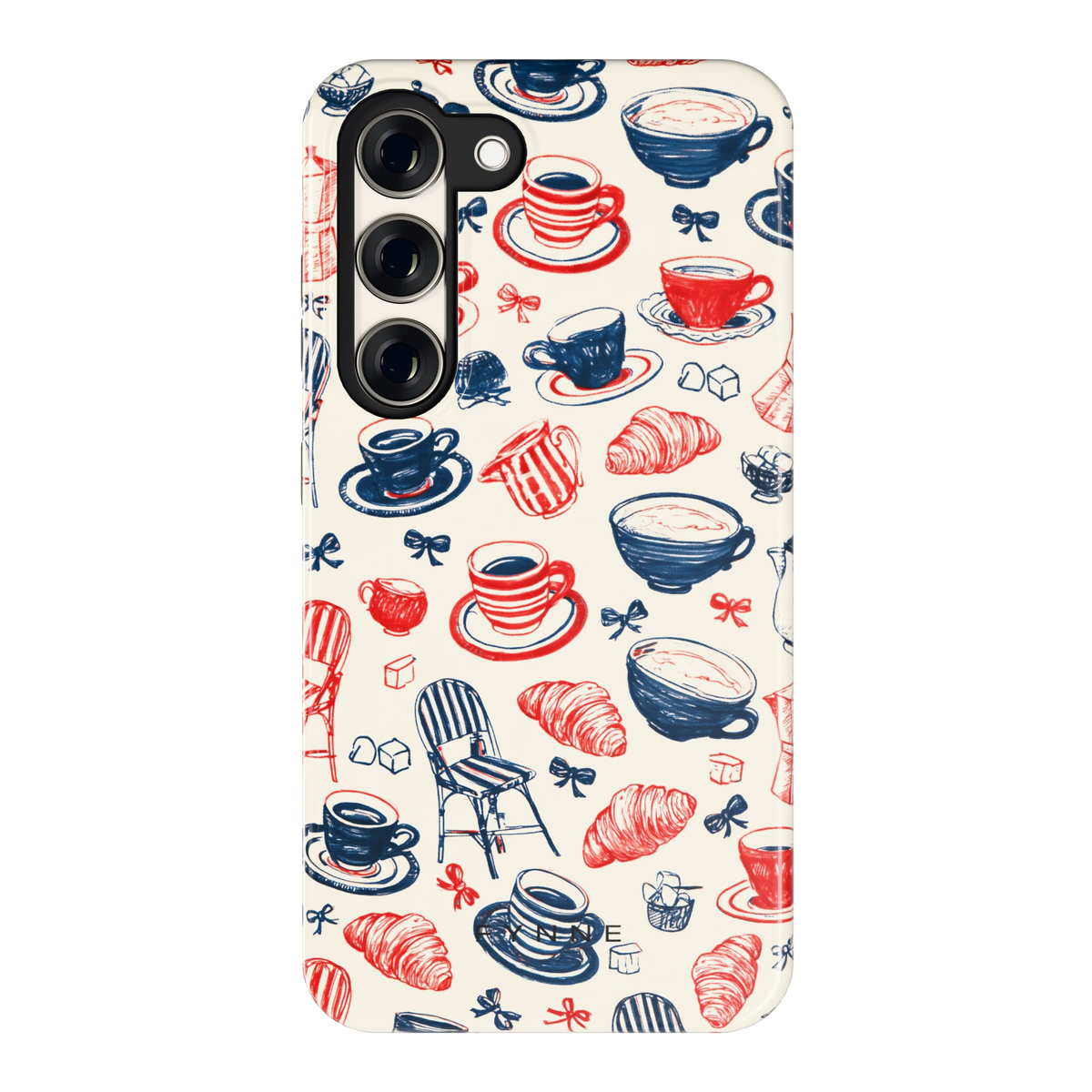 Café Tafel hoesje voor Galaxy S23, achterkant