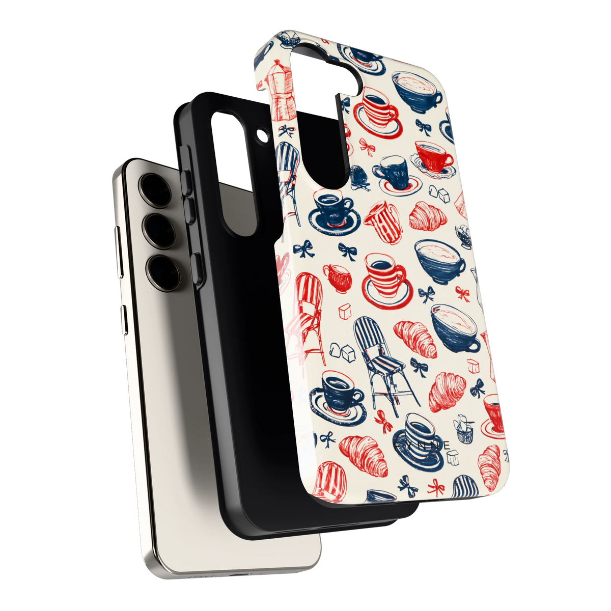 Café Tafel hoesje voor Galaxy S23, los van de telefoon