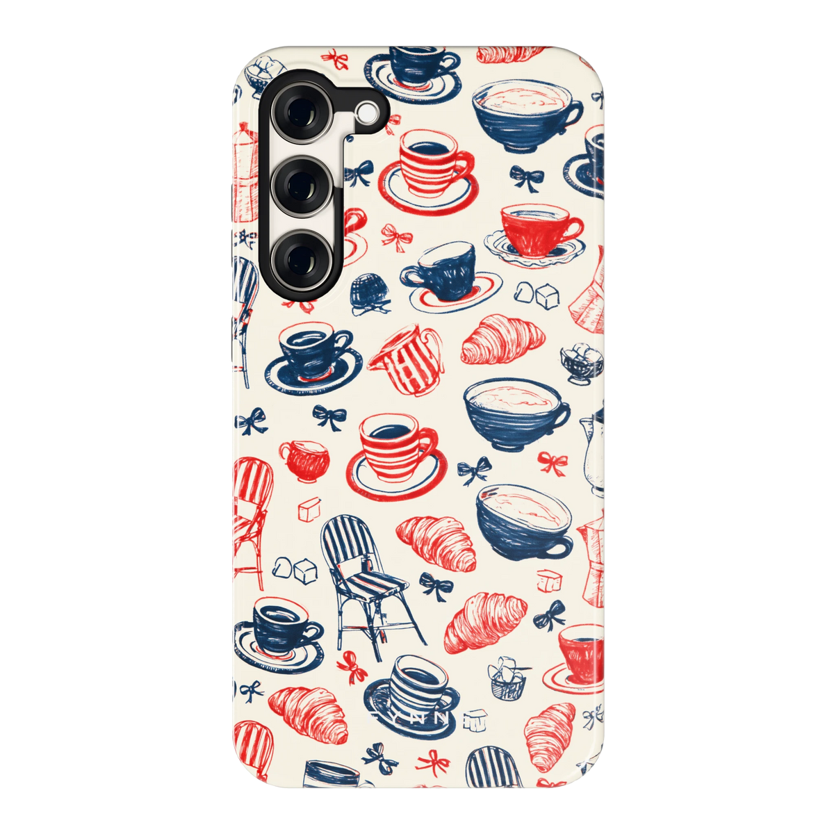 Café Tafel hoesje voor Galaxy S23+, achterkant