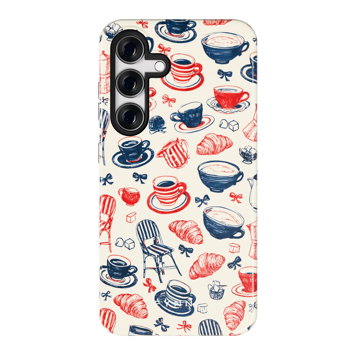 Café Tafel hoesje voor Galaxy S24, achterkant