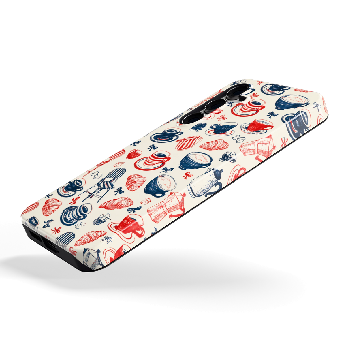 Café Tafel hoesje voor Galaxy S24 FE, schuin