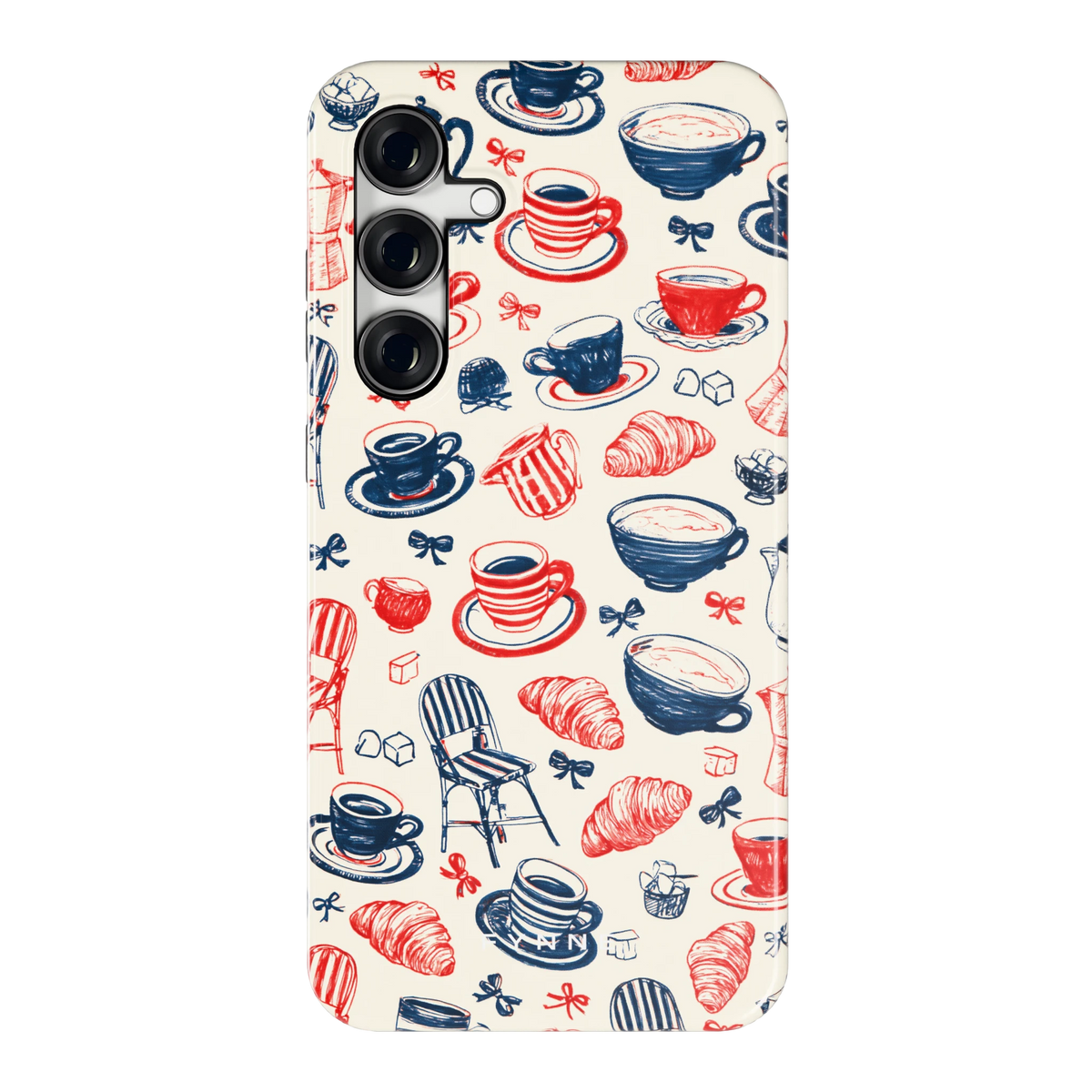 Café Tafel hoesje voor Galaxy S24 FE, achterkant