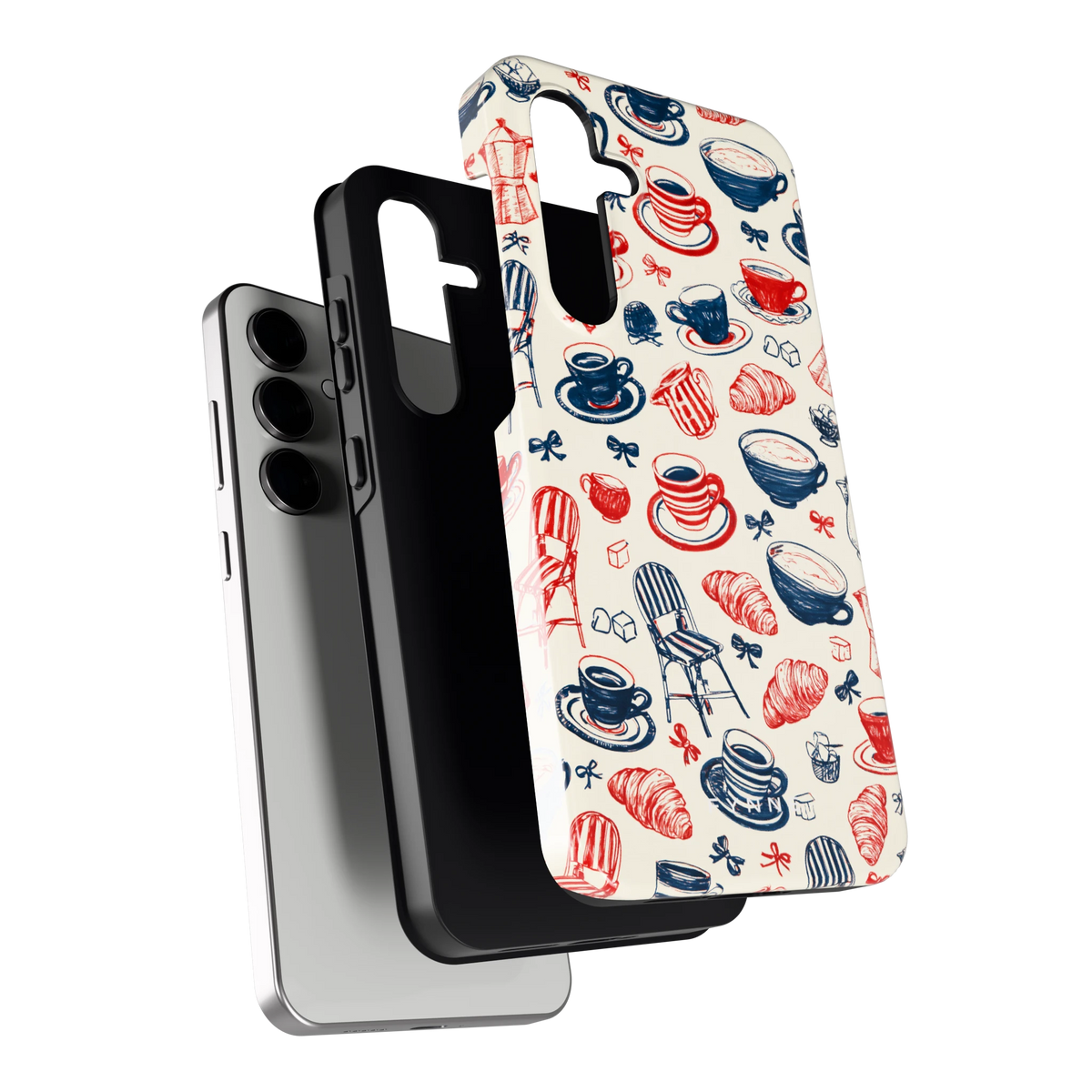 Café Tafel hoesje voor Galaxy S24 FE, los van de telefoon