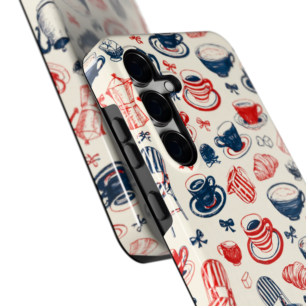 Café Tafel hoesje voor Galaxy S24 FE, close-up