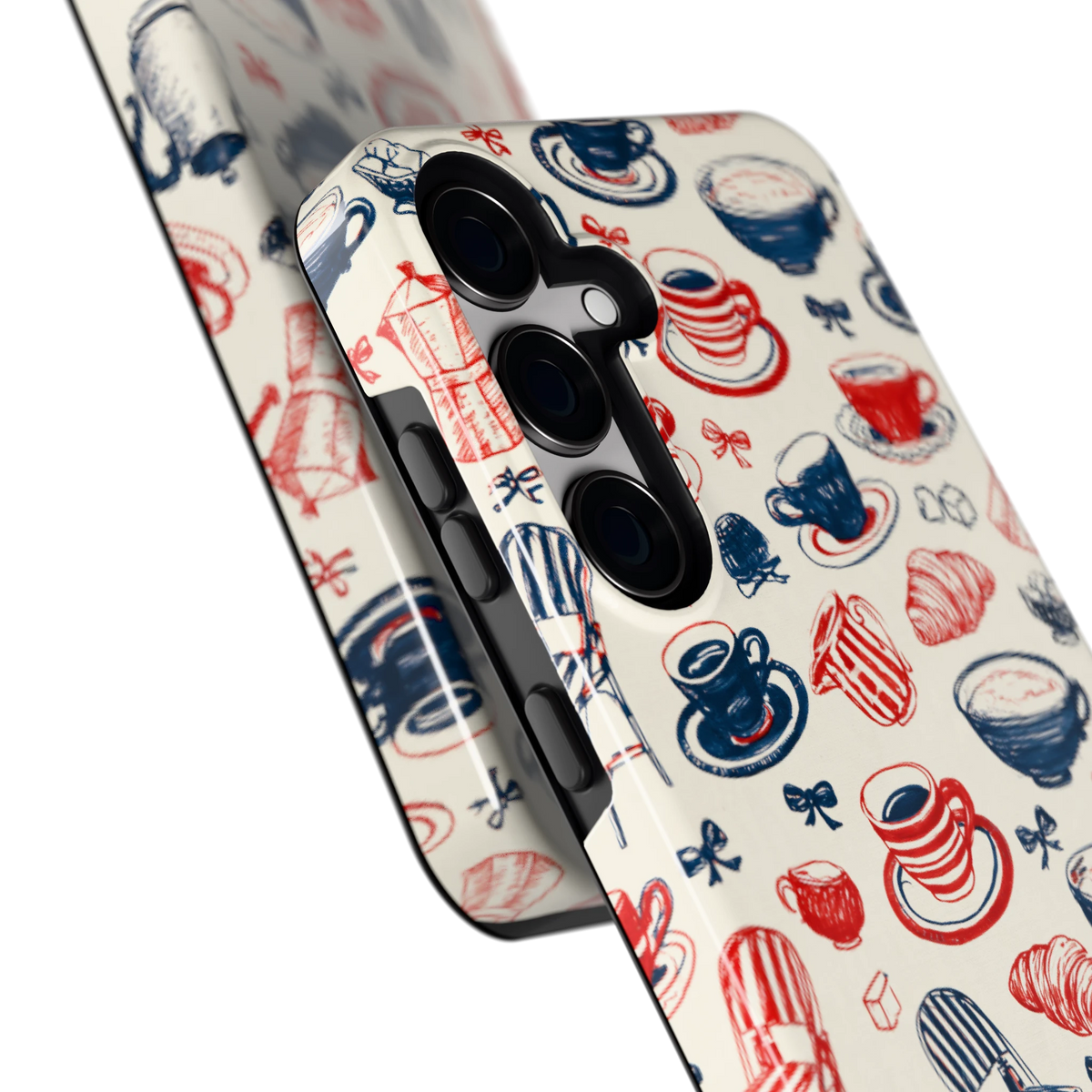 Café Tafel hoesje voor Galaxy S24+, close-up