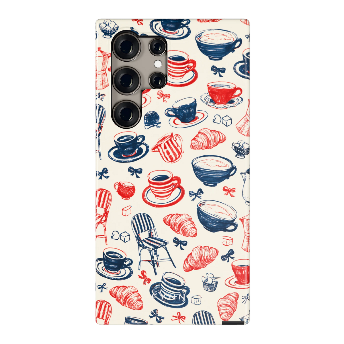 Café Tafel hoesje voor Galaxy S24 Ultra, achterkant