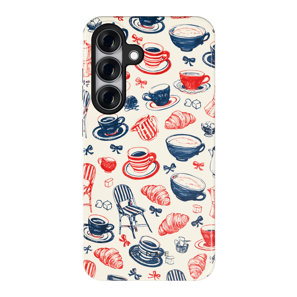 Café Tafel hoesje voor Galaxy S25, achterkant
