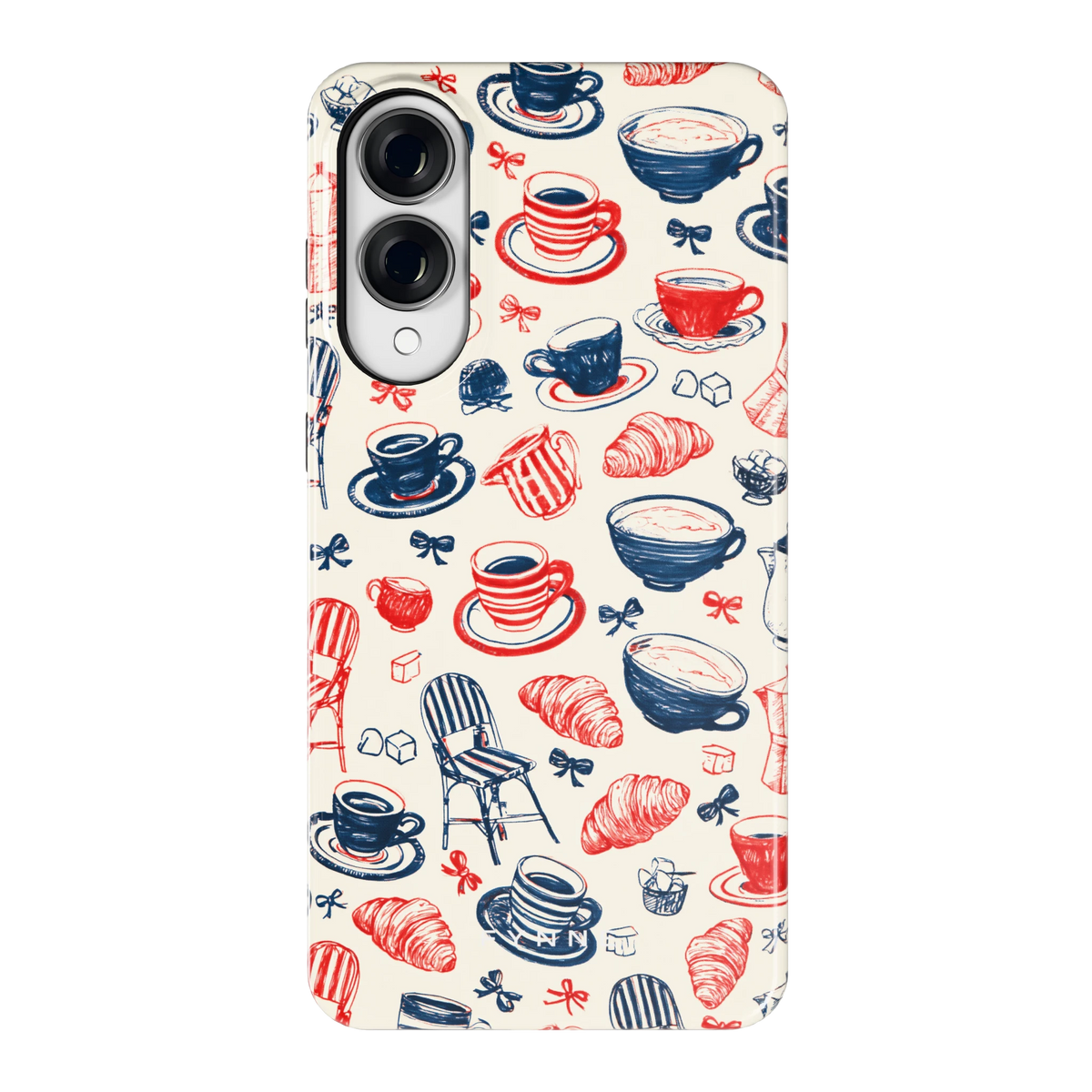 Café Tafel hoesje voor Galaxy S25 Edge, achterkant