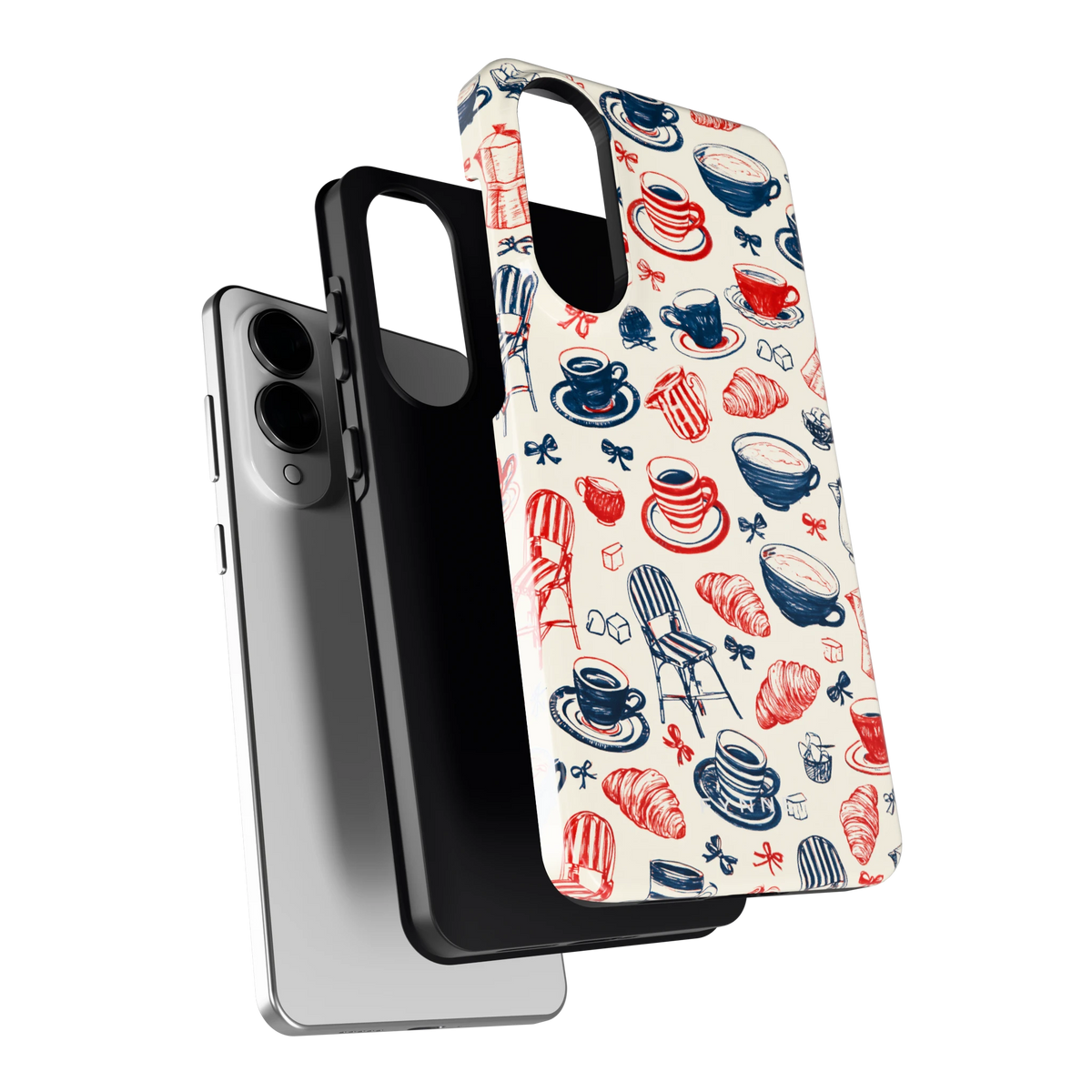 Café Tafel hoesje voor Galaxy S25 Edge, los van de telefoon