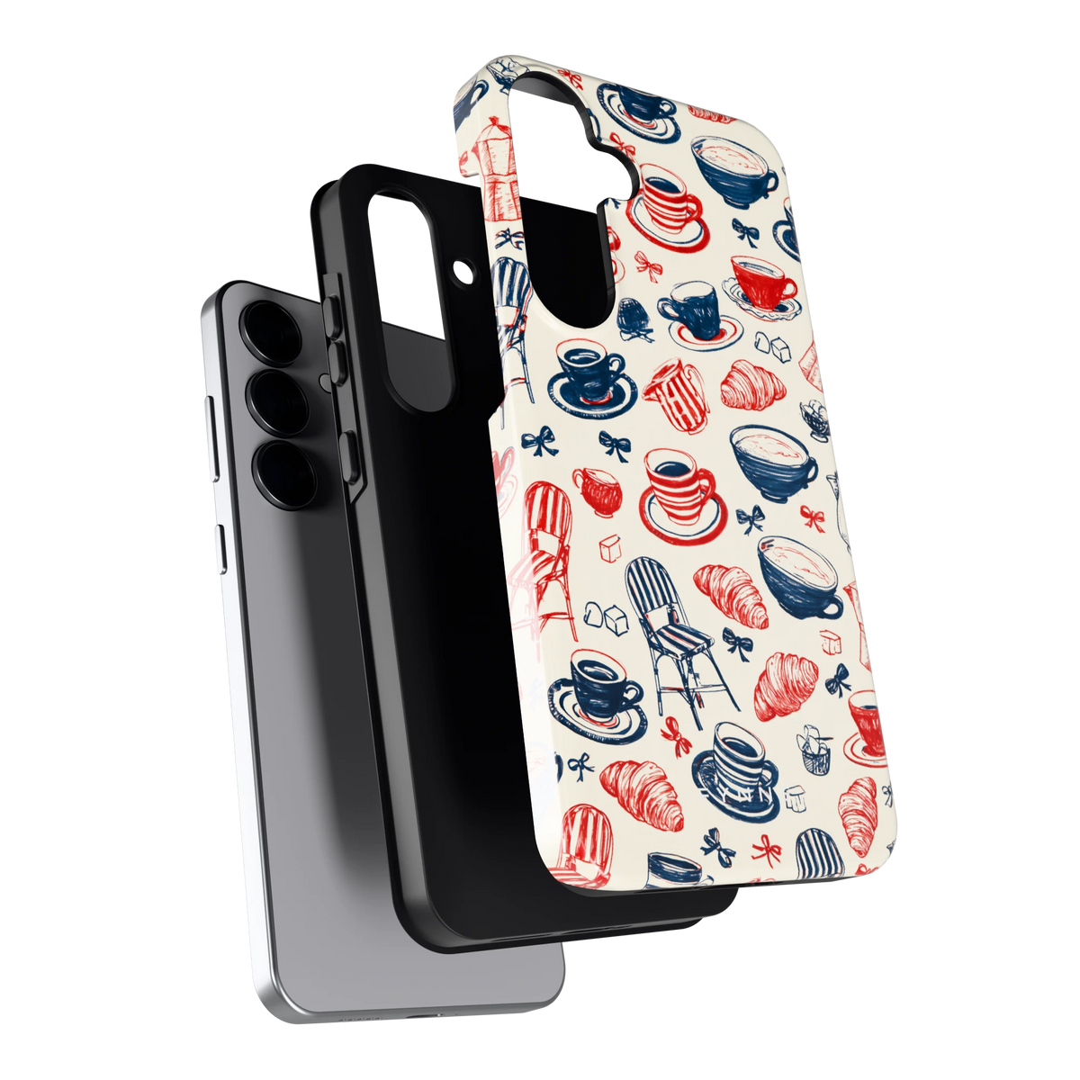 Café Tafel hoesje voor Galaxy S25+, los van de telefoon