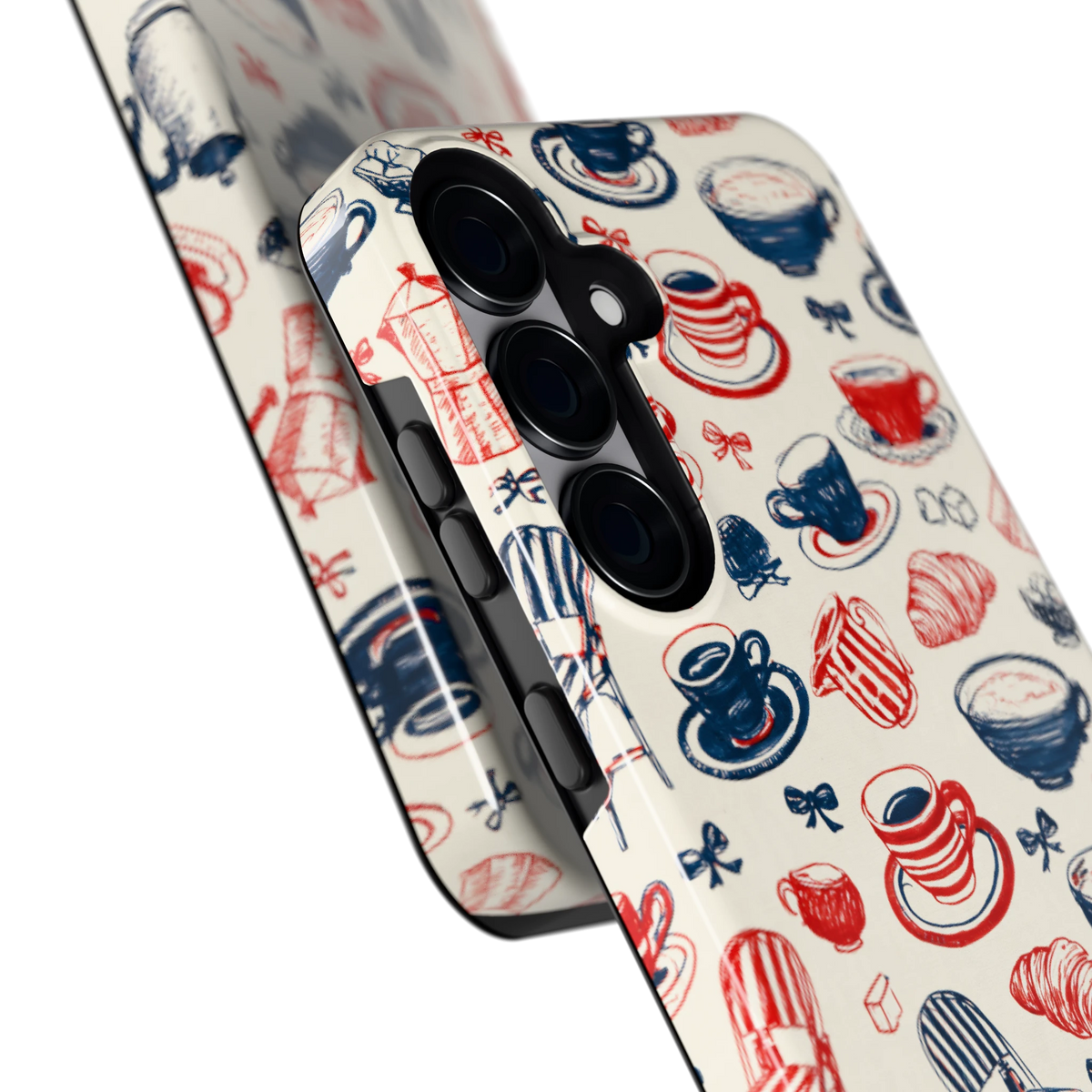 Café Tafel hoesje voor Galaxy S25+, close-up