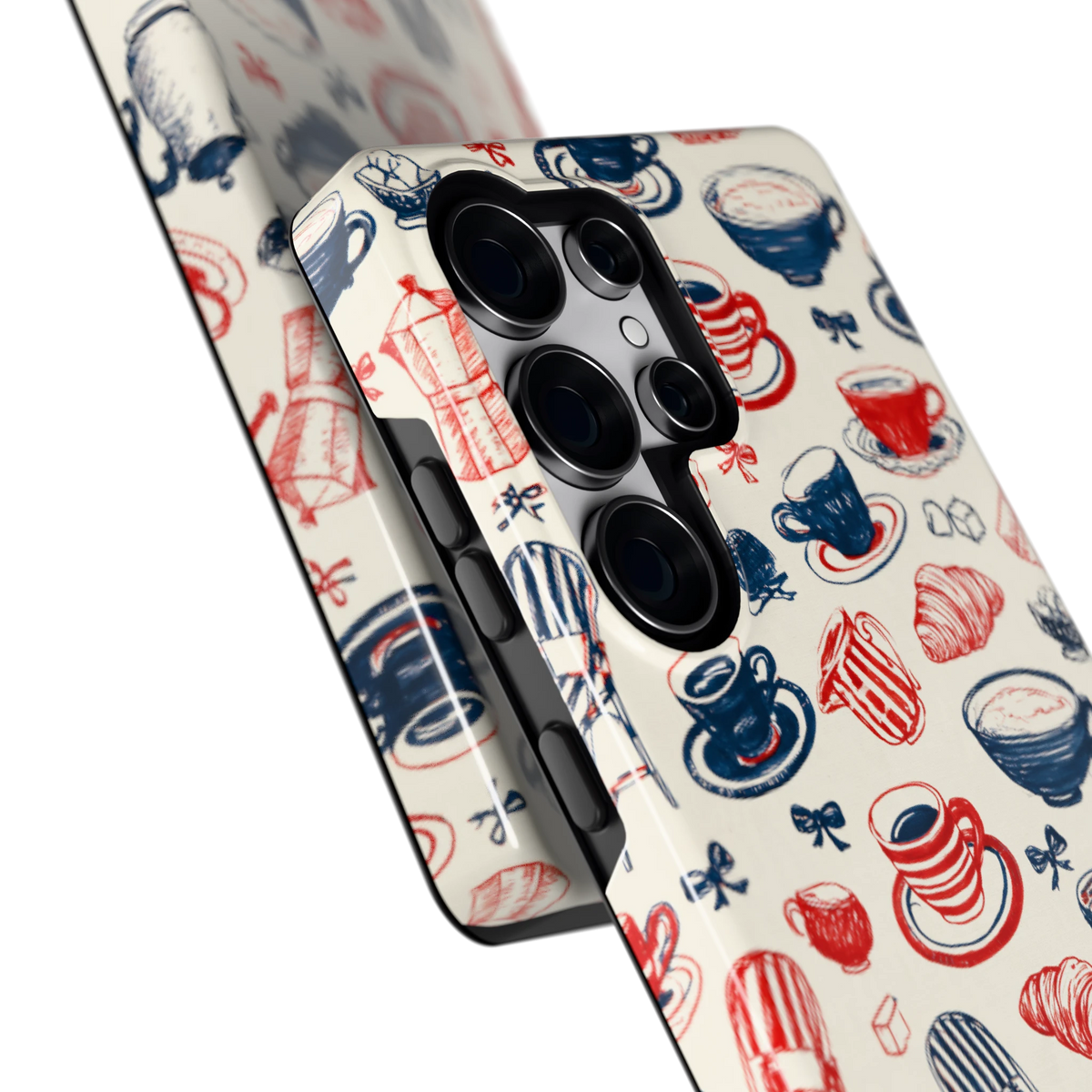 Café Tafel hoesje voor Galaxy S25 Ultra, close-up