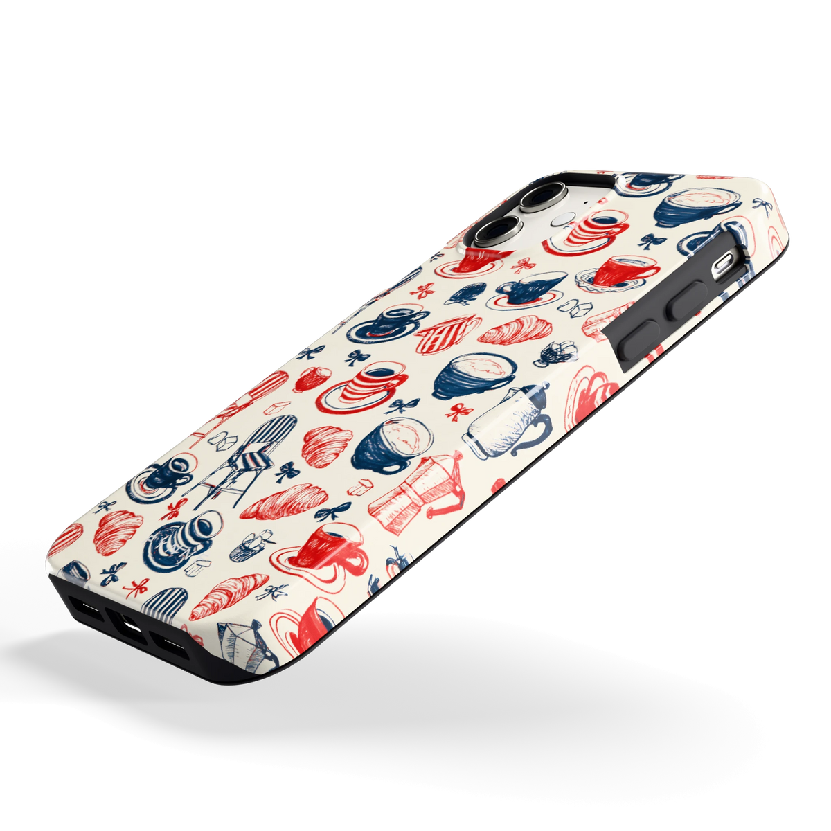 Café Tafel hoesje voor iPhone 11, schuin