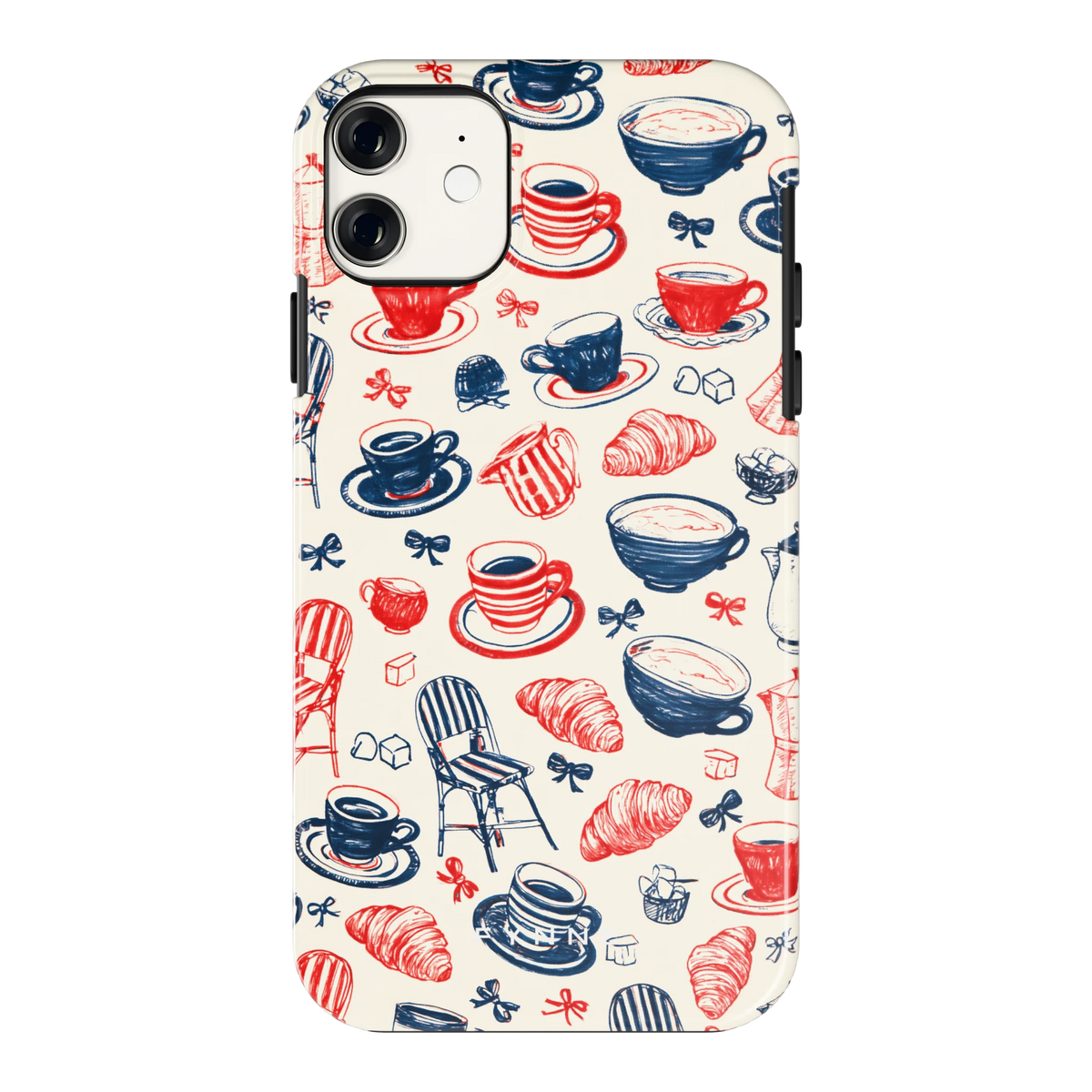 Café Tafel hoesje voor iPhone 11, achterkant
