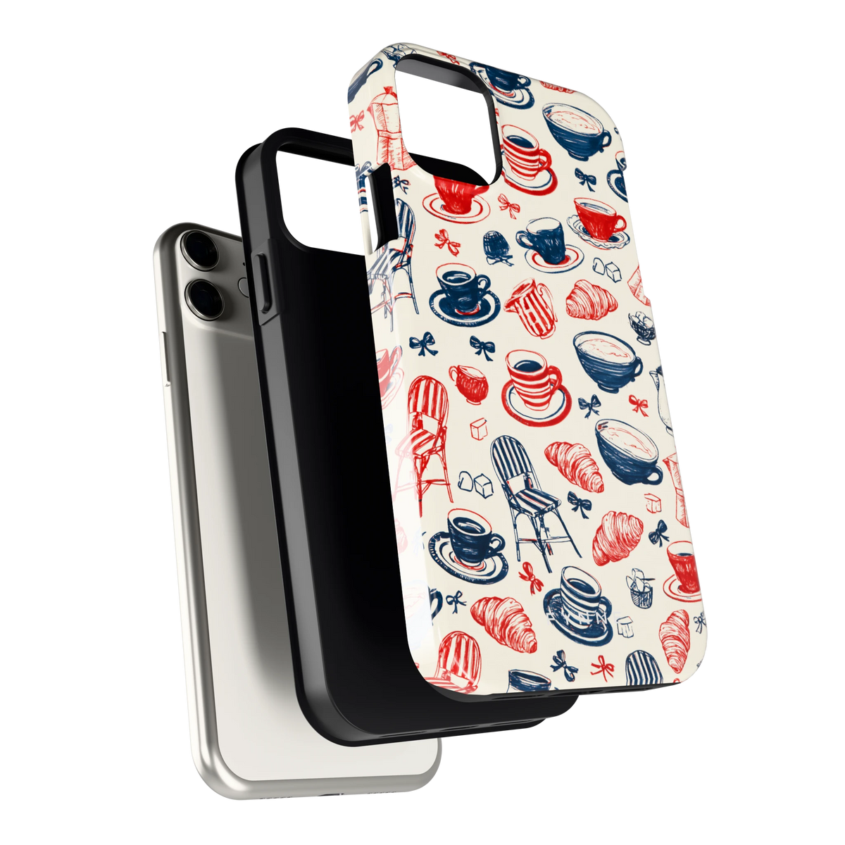 Café Tafel hoesje voor iPhone 11, los van de telefoon