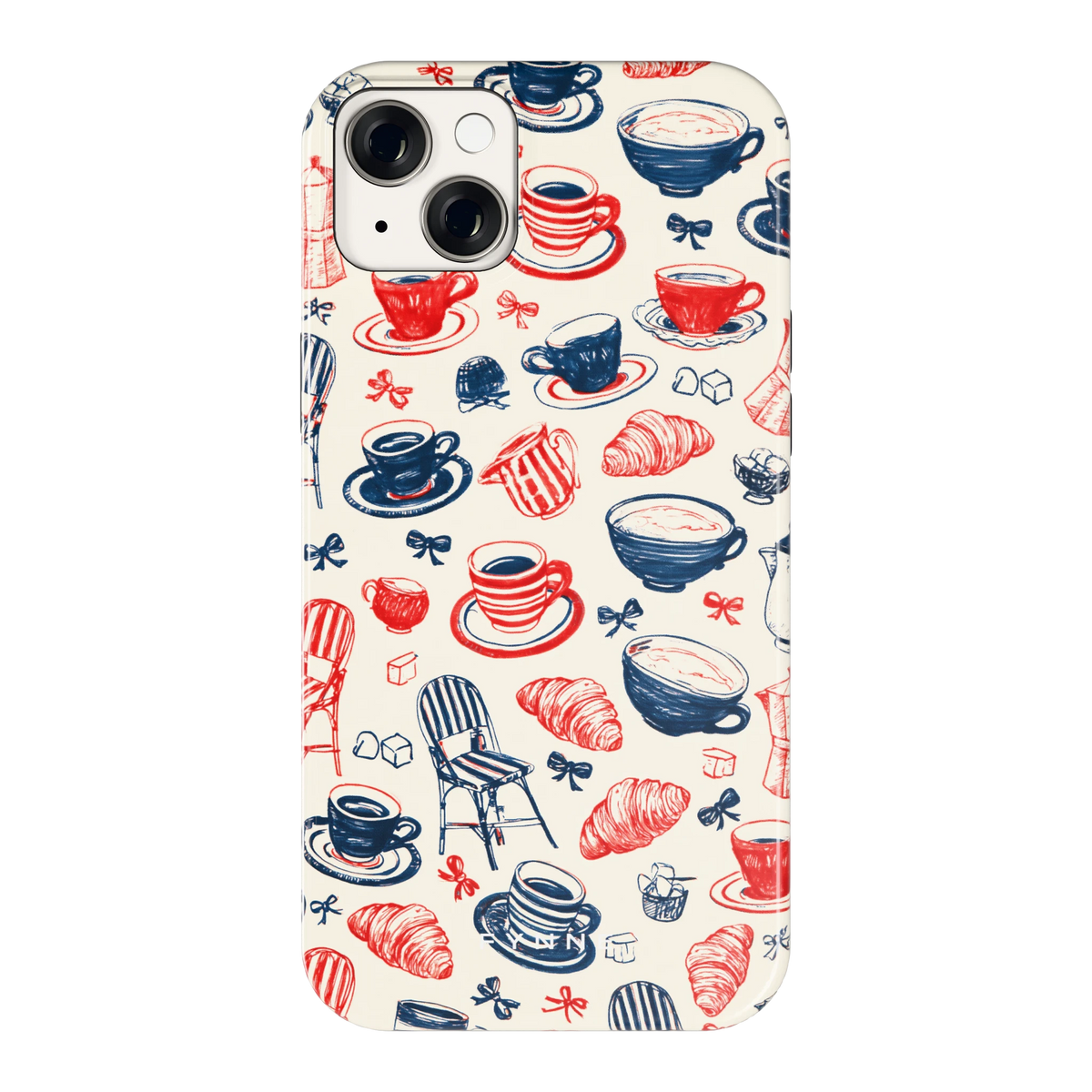 Café Tafel hoesje voor iPhone 14 Plus, achterkant