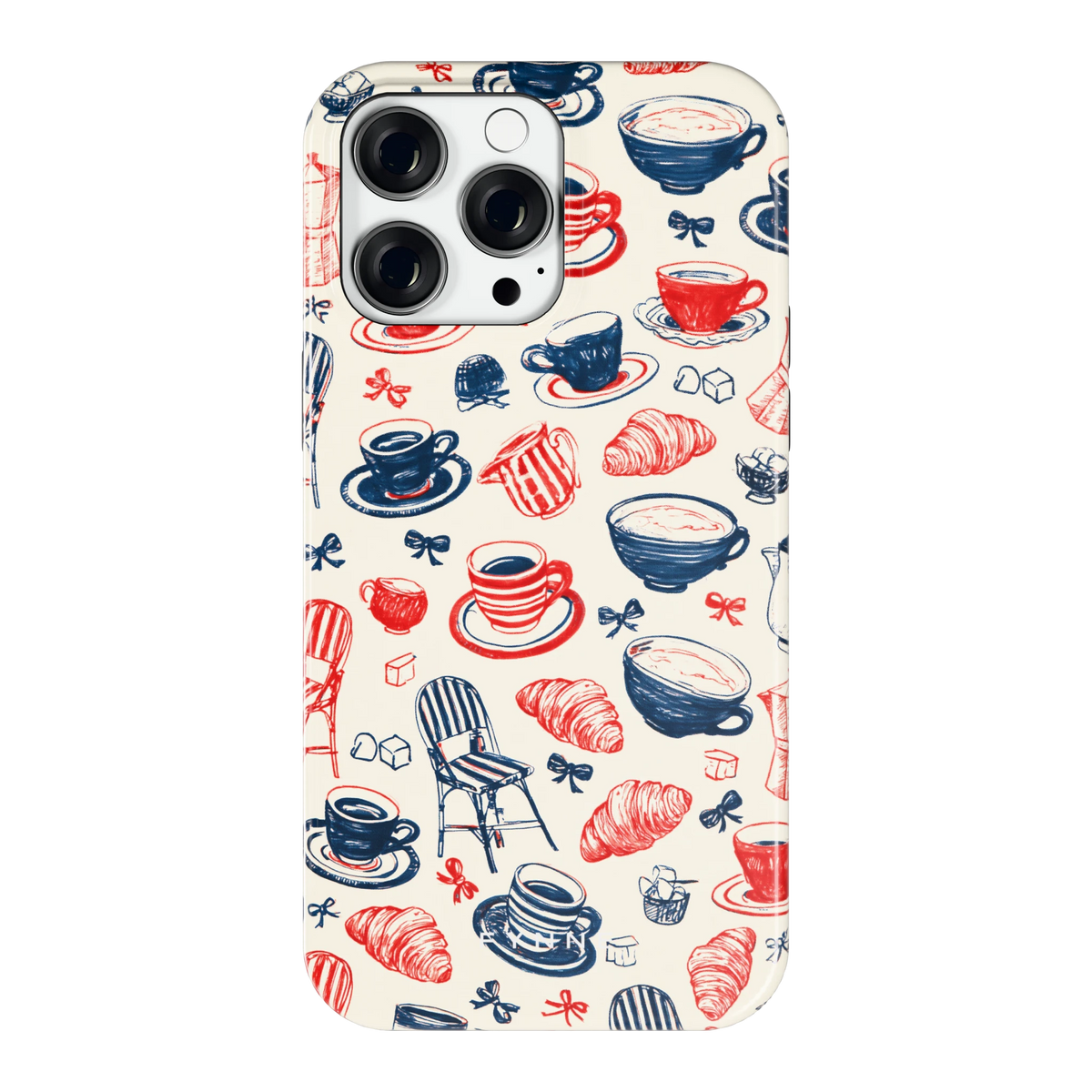 Café Tafel hoesje voor iPhone 14 Pro Max, achterkant
