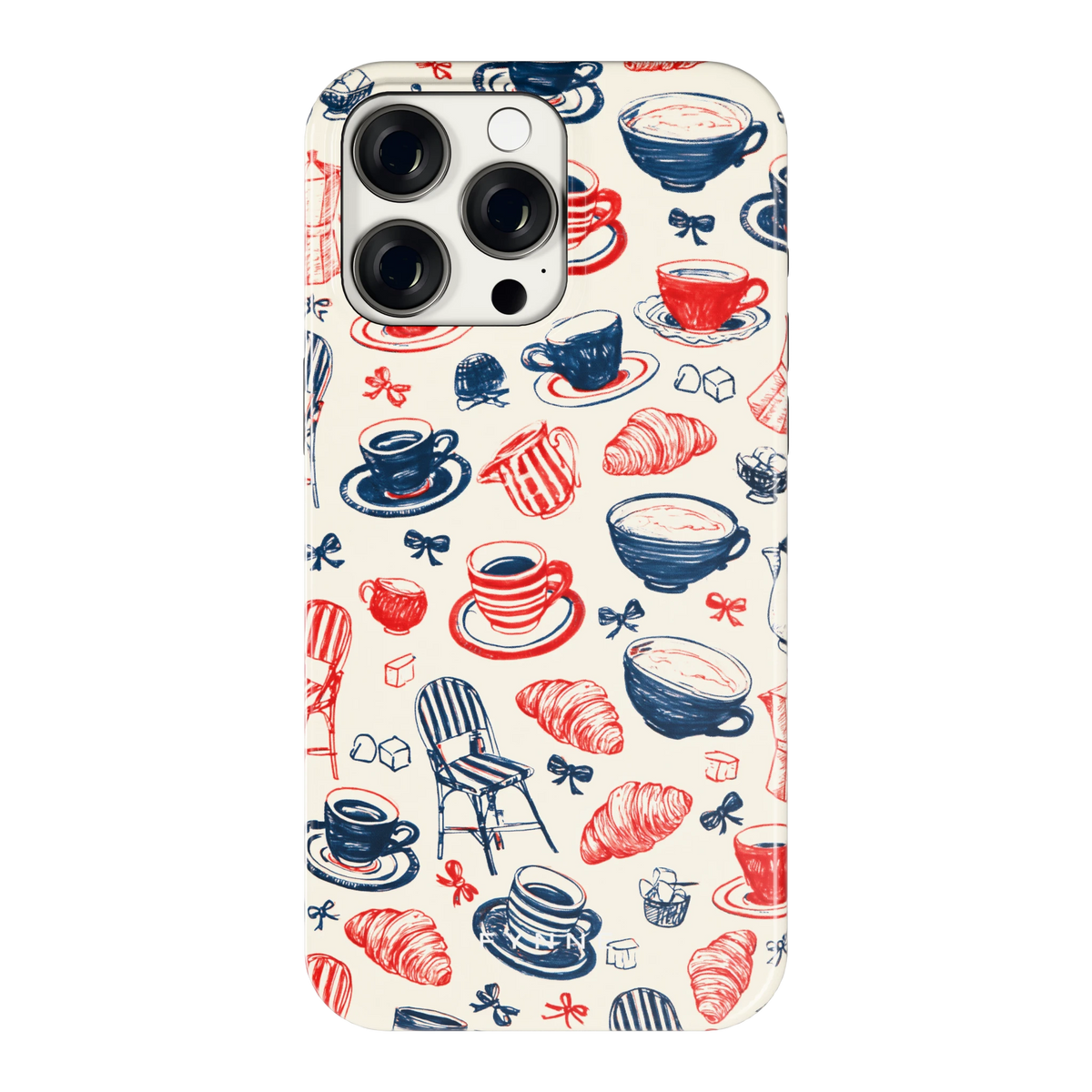 Café Tafel hoesje voor iPhone 15 Pro Max, achterkant