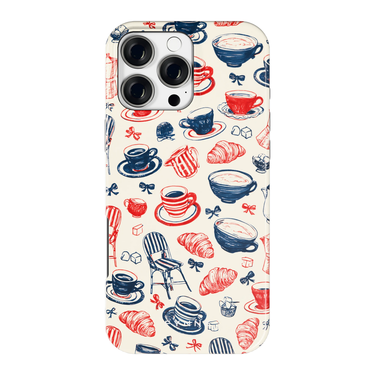 Café Tafel hoesje voor iPhone 16 Pro Max, achterkant