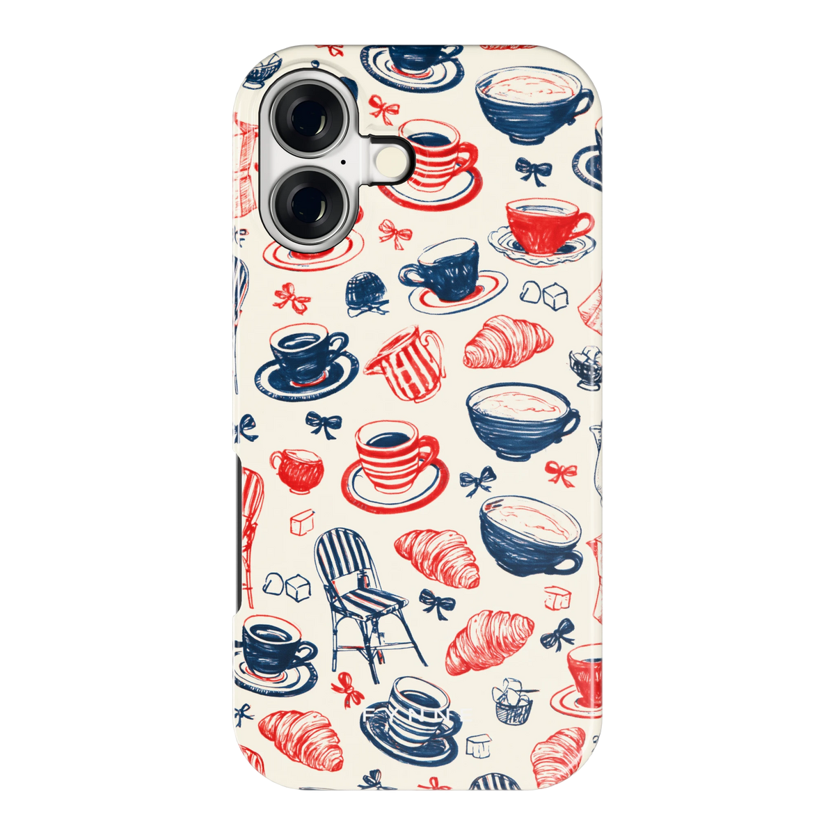 Café Tafel hoesje voor iPhone 17, achterkant