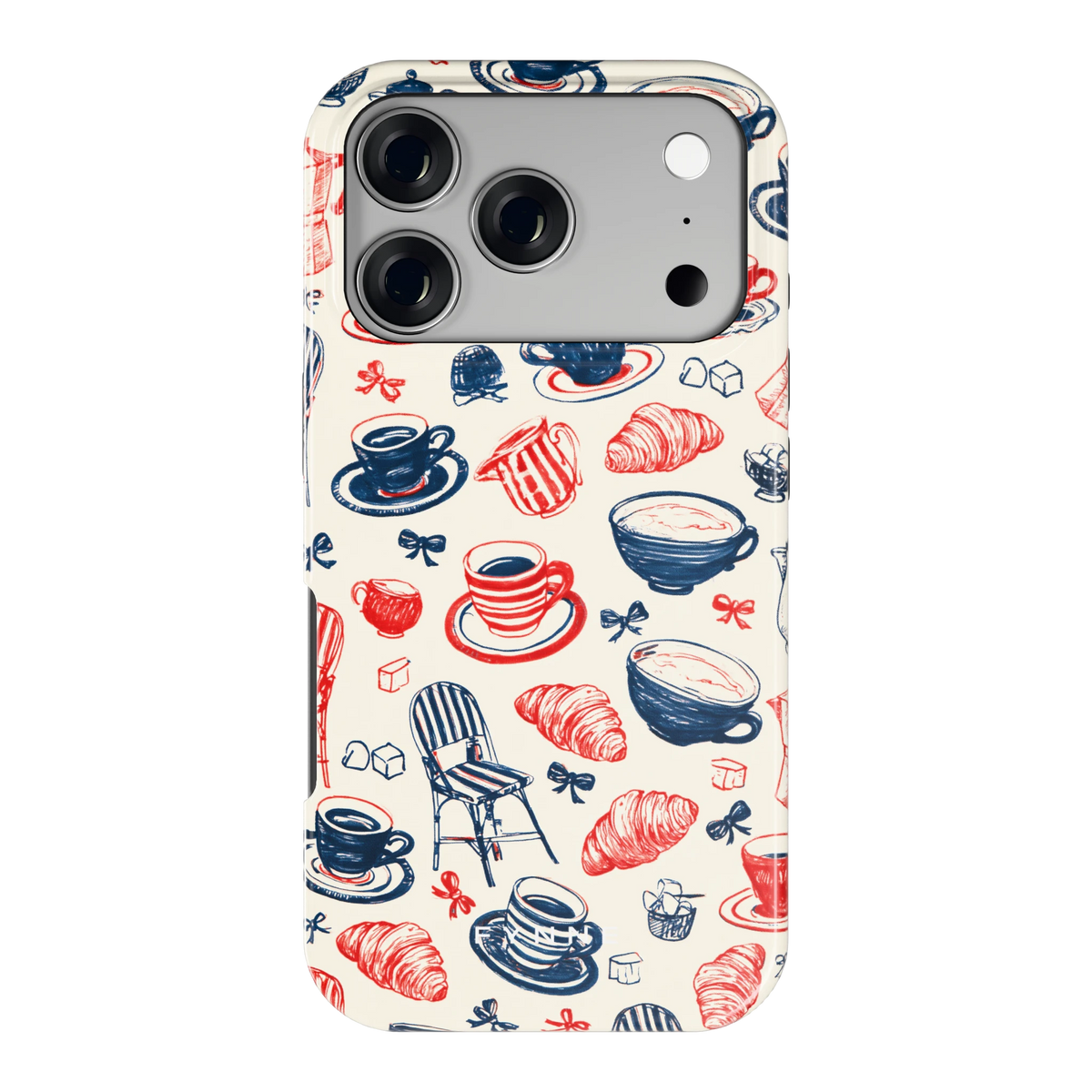 Café Tafel hoesje voor iPhone 17 Pro, achterkant