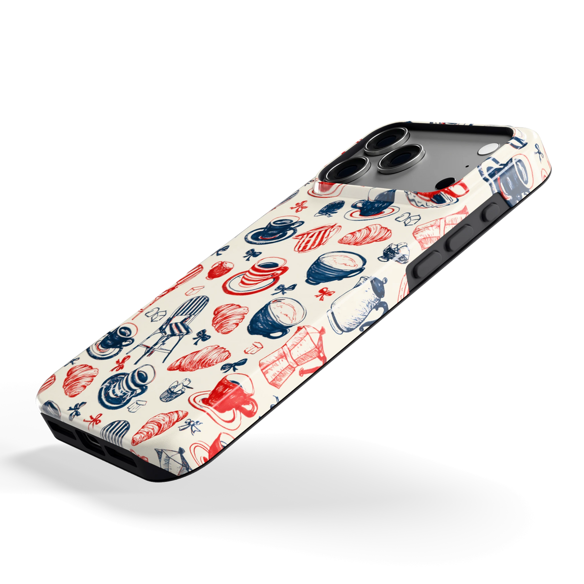 Café Tafel hoesje voor iPhone 17 Pro Max, schuin