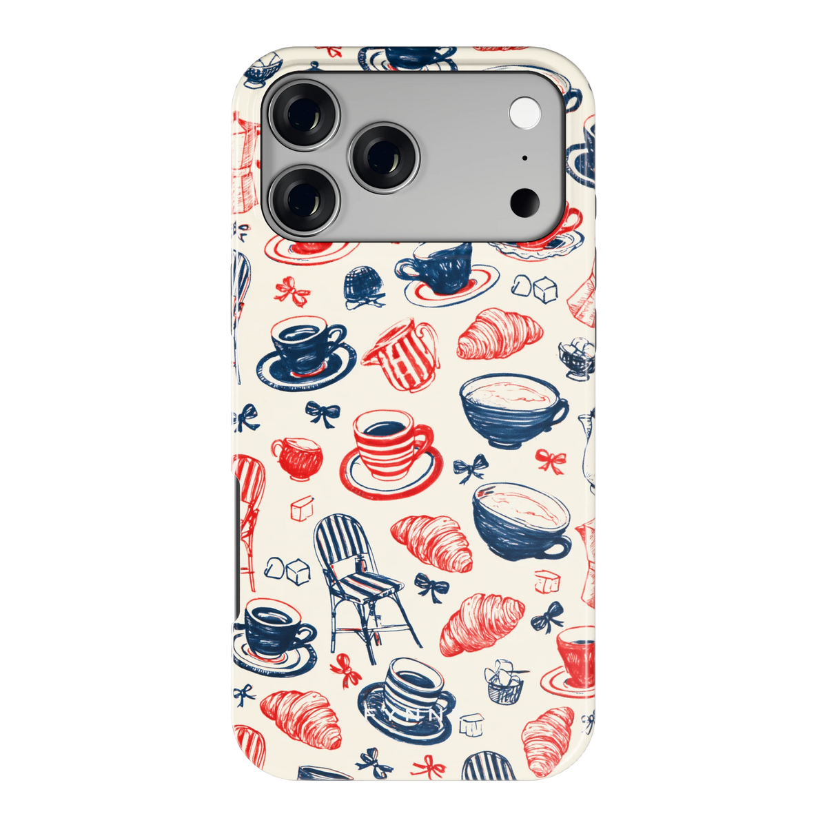 Café Tafel hoesje voor iPhone 17 Pro Max, achterkant