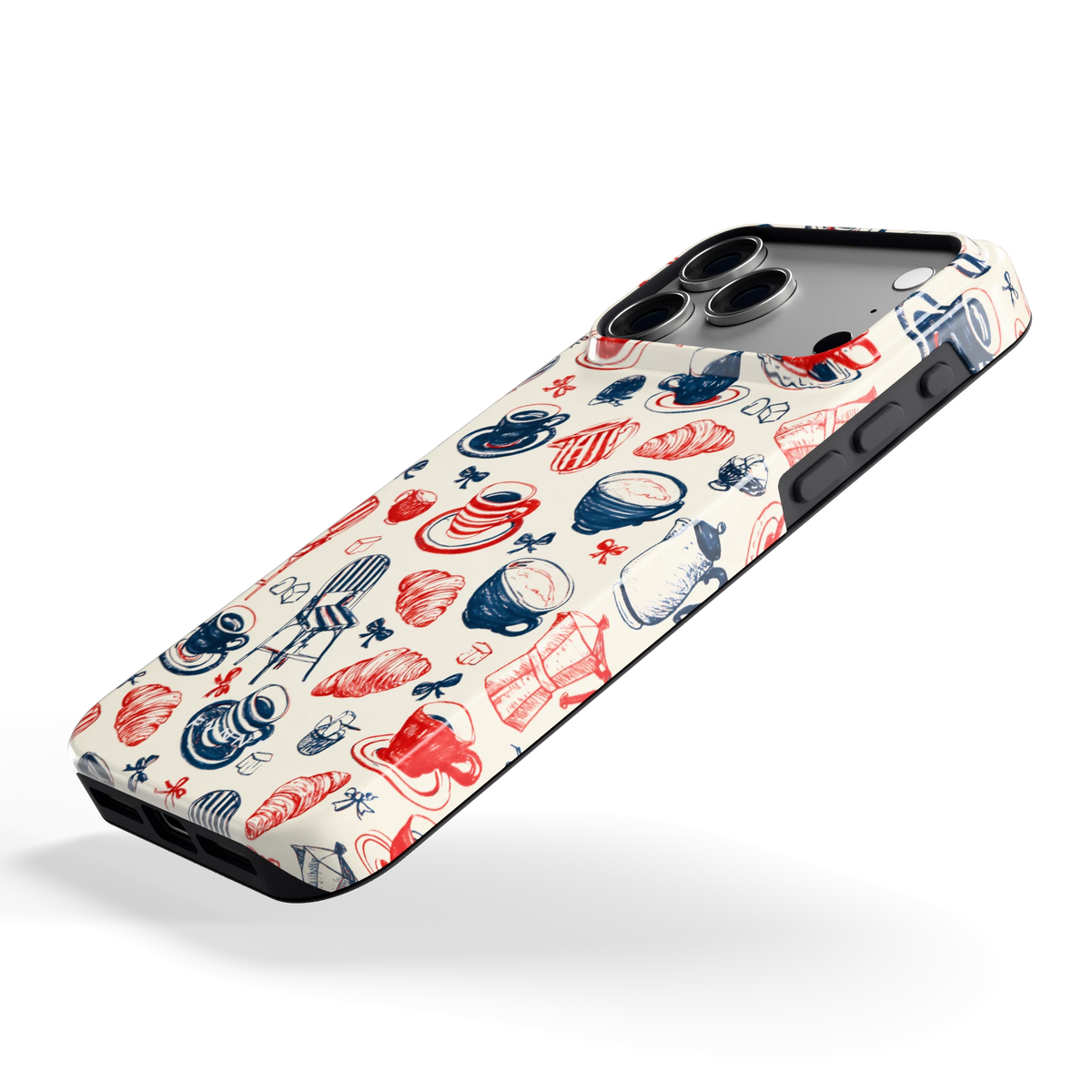 Café Tafel hoesje voor iPhone 18 Pro Max, schuin